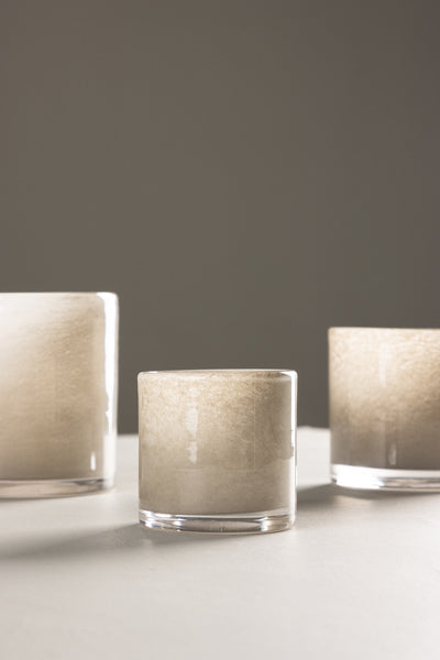 Glora Ljuslykta Beige 8 cm