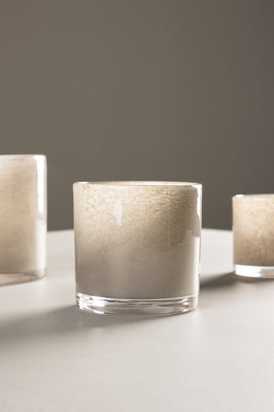 Glora Ljuslykta Beige 10 cm