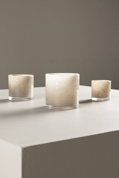 Glora Ljuslykta Beige 12 cm