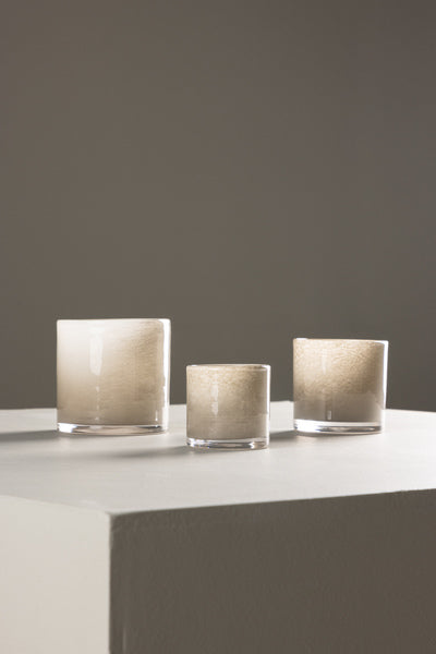 Glora Ljuslykta Beige 8 cm