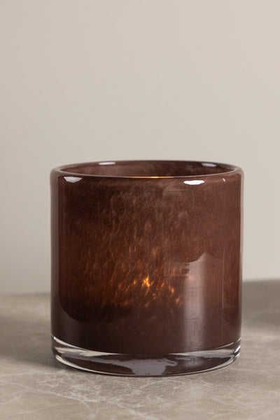 Glora Ljuslykta Brun 8 cm